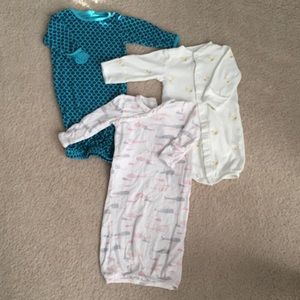 3 baby girl sleep sacks bundle Newborn